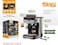 DSP KA3125 Espresso Coffee Maker 20bar 1.7L with innovative 150g bean Grinding system 1350W