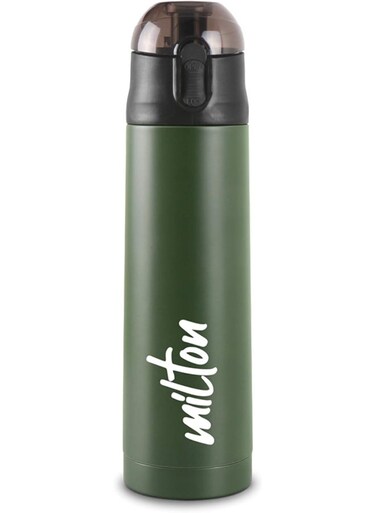 750ml Stainless Steel Water Bottle &acirc;&euro;&ldquo; Vacuum Insulated Flask Keeps Drinks Hot or Cold for 24 Hours, Leakproof Metal Flask for Travel, Office, Gym &amp; Home &acirc;&euro;&ldquo; Crown 900, Green