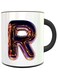 imPRESS Color Changing Heat Sensitive Coffee Mug With Night Chrome Letter R