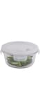 LocknLock Round Oven Glass Container, Clear, 400Ml, Llg821