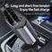 4-in-1 Retractable Car Charger &ndash; 60W Fast Charging, USB Type-C, Multi-Device, Fireproof ABS