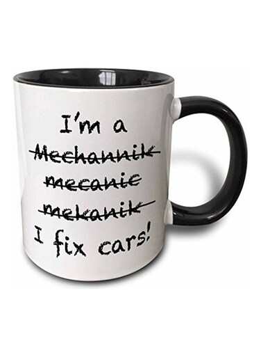 3D I'm a I Fix Cars Two-Tone Mug Black