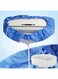 STAYOUNG Air Conditioning Cleaning Waterproof Cover with 3M Water Pipe - Wall Mounted Air Conditioner Cleaning Protective Dust Cover for Large Size (2P-3P) Wall Mounted AC Service (Blue)