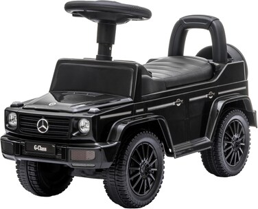 Lovely Baby  Mercedes-Benz Push Car for Kids LB 652, Non-Scuffing Tires, Musical Steering, Children Gift for Age 1-3 Years - Black