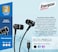 Energizer Uil30 In-Ear Wired Headphones 3.5mm AUX + Type-C Adapter, Metallic Stereo Earbuds With Mic, Call, Music Buttons, For Apple iPad, Android, And Devices With 3.5mm Port, Black