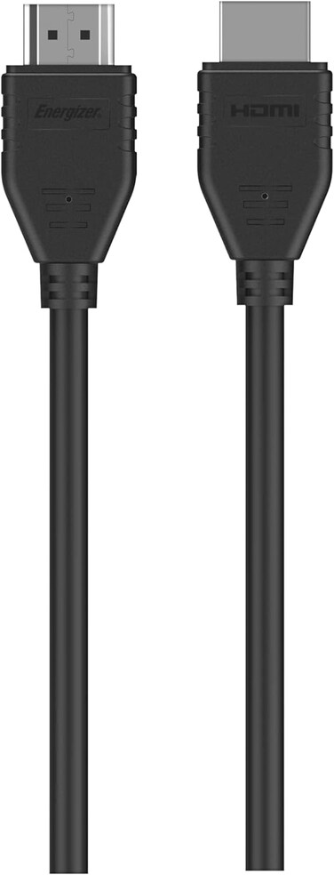 Energizer C110 4K HDMI To HDMI Cable 10Ft, 4K Resolution, High Definition Video, HiFi Audio, Long Length, For TV, Monitors, PCs,Laptops, Xbox, Playstation, Camcorders And Many More - Black
