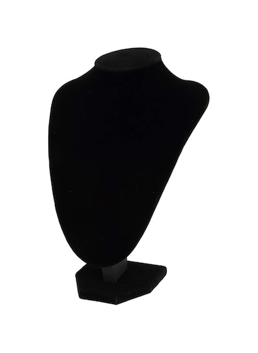 MTZ Makeup Toy Neck Display Model Bust Black Velvet Necklace Jewelry Display Stand Neck Mannequin Jewelry Necklace Pendant Earring Mannequin Bust Display Stand Jewelry Display Bust (Medium)