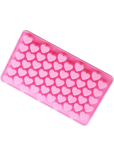 SHOWAY Heart Shape Silicone Molds Ice Cube Candy Mold Chocolate for Party Cake Decoration