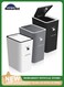 3 Pack 10L / 2.6 Gallon Small Trash Can with Lid, Bathroom Garbage Can with Pop-Up Lid, Waste Basket for Bathroom, Kitchen, Bedroom, Powder Room, Craft Room, Office, College