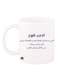 Printed Coffee Mug White/Black 11ounce