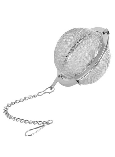 Durable Fine Mesh Strainer Tea Ball Filter With Chain Stainless Steel Strainer To Brew Loose Leaf Tea Spices &amp; Seasonings 65mm