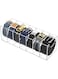 LENND Belt Organizer, Acrylic Belt Storage Holder for The Closet, 7 Compartments Display Case for Tie and Bow Tie
