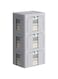 U-HOOME 3 Pcs Clothes Storage Organizer Bins 66 L,Foldable Frame Storage Box With Clear Window &amp; Carry Handles,Stackable Linen Fabric Organizer Bedroom Closet Organization for Bedding, Clothe (Grey)