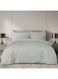 COLLECTION Stripe King Light Grey Duvet Cover set with 2 Pillow Case 240x260 cm