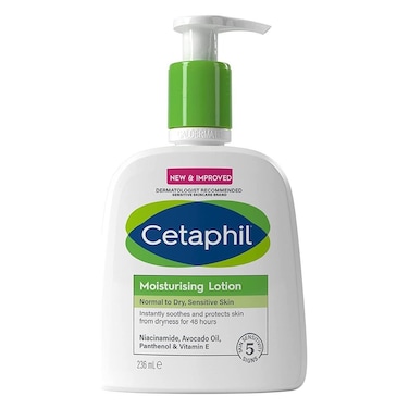 Cetaphil Moisturizing Lotion, Face &amp; Body Moisturizer For Men &amp; Women With Normal to Dry Sensitive Skin, Unscented, 236ml