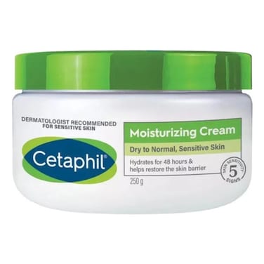 Cetaphil Moisturizing Cream For Men &amp; Women With Dry to Normal &amp; Sensitive Skin, Unscented, 250g