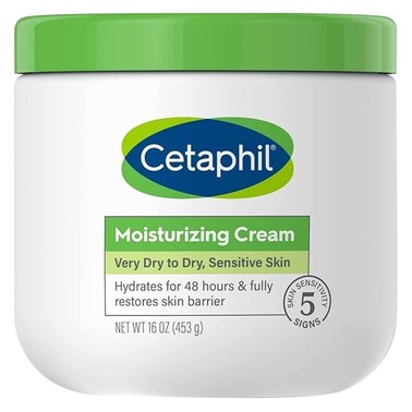Cetaphil Moisturizing Cream, Face &amp; Body Moisturizer For Men &amp; Women With Dry to Very Dry Sensitive Skin, Unscented, 453g