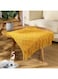 and Breathable Napping Blanket Cotton Yellow 127 x 70cm