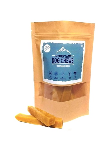 Chewers Mountain Dog Chew, 100% Natural Himalayan Yak Milk Dental Bar, Protein &amp; Calcium Rich Treat for Medium Dogs, 200 GMS