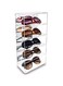 Ikee Design Mirrored Back Acrylic Display Case, 5-Level Collection Display Case for Mini Funko Pop Figures, Sunglasses Rack, Freestanding or Wall-Mounted , Acrylic Eyewear Display Case, Clear