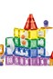 Kikibebe Colored Window Magnet Blocks &ndash; 123 Pieces &ndash; Multicolor