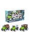 Kikibebe Friction Truck Set &ndash; 3 Pull-Back Farmer Vehicles &ndash; Green