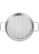 Heavy-Duty Perforated Stainless Steel Pizza Pan with Handles   Thick Round Baking Tray for Oven, Grill &amp; Home Cooking   Rust-Free &amp; Easy Clean