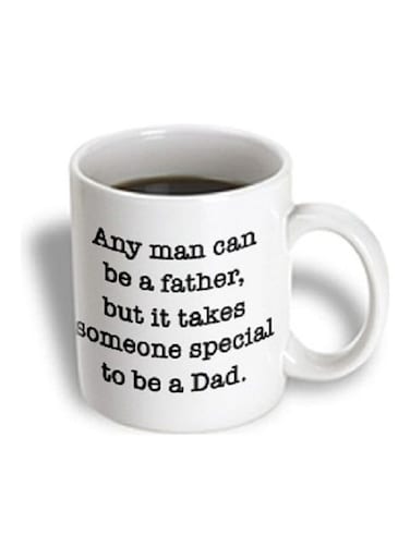 Printed Ceramic Mug White/Black