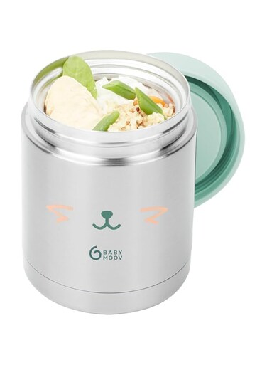 Babymoov EAT'S ISY Stainless Steel Food Flask 350 ml, Grey