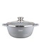 Versatile Efficient Non-stick  Casserole Pot Bowl Deep Fry Pan Cookware Tool Grey