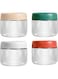 CuiCanfla Glass Jars, 4 Pcs Glass Jars with Screw Lid, Glass Kitchen Canisters Clear Container for Food Storage of Dry Goods, Candy, Cookie, Spices, Coffee Beans and More,300 Ml