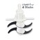 Electric Food Chopper 500ml 3 Blade Mini Grinder One Touch Vegetable Meat Kitchen Processor