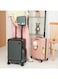 Luxury Multi-Function Boarding Suitcase with Anti-Fall Zipper Double-Opening Front Cover USB Aluminum Frame Durable Luggage