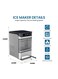Ice Machine Commercial Milk Tea Shop Countertop Ice Maker Fully Automatic Household Ice Machine