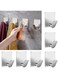 6 Pcs Adhesive Wall Hook Towel Hooks,Heavy Duty for Hanging Towels, Robes, Coats, Keys,Calendars, Stick on Bathroom/Room/Door/Kitchen SUS 304 Stainless Steel (Silver1)