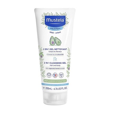 Mustela Baby 2 in 1 Cleansing Gel For Hair &amp; Body 200ml