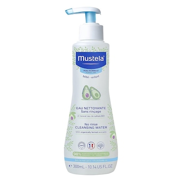 Mustela Baby No-Rinse Cleansing Water For Face &amp; Diaper Area 300ml