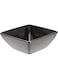 Harmony 10 Inch Foursquare Bowl - Black