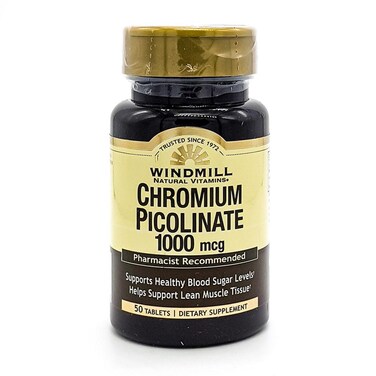 Windmill Chromium Picolinate 1000Mcg Tab 50'S