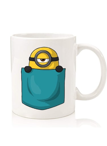 Premium Quality Two Sided Printed Coffee Mug Tea Cup For Home Office, Kids Men Women Minion Pocket