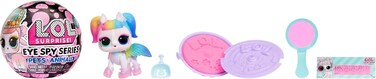 Lol Surprise Eye Spy Pets Collectible Dolls with Color Change Feature, Hidden Clues, Sand Dig Unboxing, Spy Chase Gold Ball, Accessories, Themed Families, Fun Gift Toy For Kids Girls Collectors