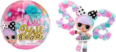 Lol Surprise Hair Beads Tots Dolls &ndash; Customizable Buildable Hairstyles with Beads &amp; Water, Fun Toy For Kids