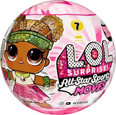 L.O.L. Surprise All Star Sports Doll In Pdq, 8 Surprises, Real Movement Feature, Uv Color Change Reveal, Unique Accessories, Competition Play Toy, Sports Themed Gift For Girls Boys Kids 3+- Series- 7