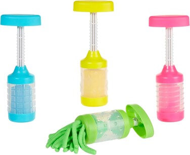 آلة تشكيل الصلصال من ليتل تايكس وندر فاكتوري - تحتوي على 74 مل من الصلصال الملون، لا يجف، خالٍ من الغلوتين وذو رائحة زكية، لعبة إبداعية للأطفال