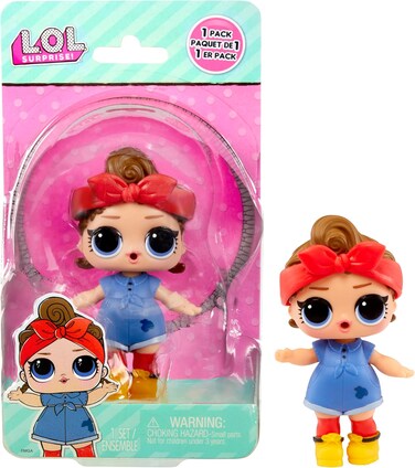 Lol Surprise Tots Doll, Can Do Baby with Retro Outfit &amp; Red Bow, Collectible Mini Doll Toy with Accessories, Fun Unboxing Gift For Girls Ages 3+