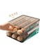 AFAQ Fridge Egg Tray Automatic Rolling Egg Box For Fridge Organizer 36-Eggs (Double)