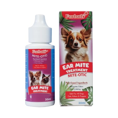 Furbath+ Ear Mite Treatment for Dogs and Cats - 30ml