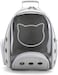 Petstranaut BackPack Bobble Cat Face Gray