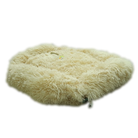 Grizzly Square Bed Cream - 55 x 45 x 20cm - Small