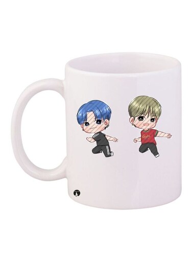 Boys Printed Coffee Mug White/Blue/Green